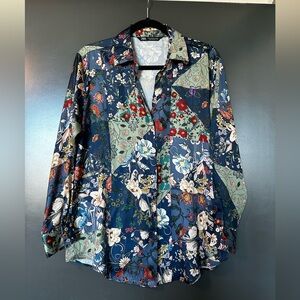 Zara Silky Button Down Shirt